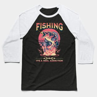 Fishing Sunset Baseball T-Shirt